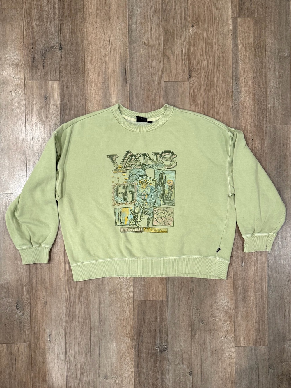 Vans Light Green Graphic Crewneck Sweatshirt
